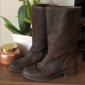 Authentic Leather Suede Brown Cary UGG Boots